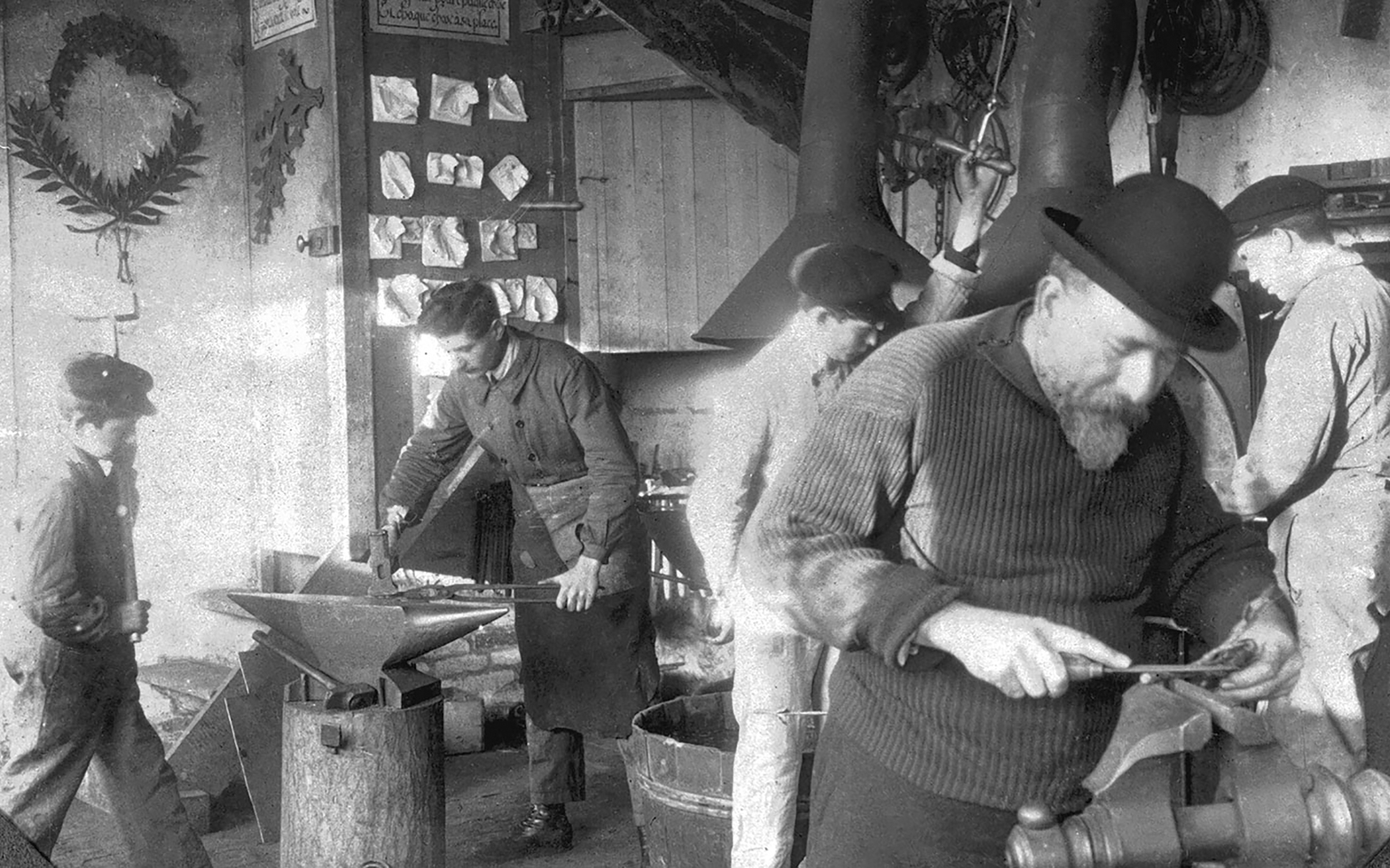 Jean Prouvé during his apprenticeship with Émile Robert, Enghien-les-Bains, c. 1917.