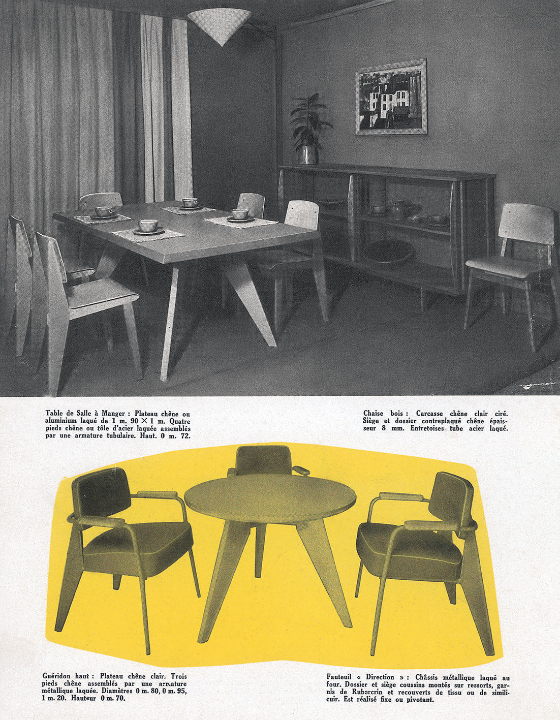 Advertising catalog <i>Les Meubles des Ateliers Jean Prouvé,</i> Paris, 1951.