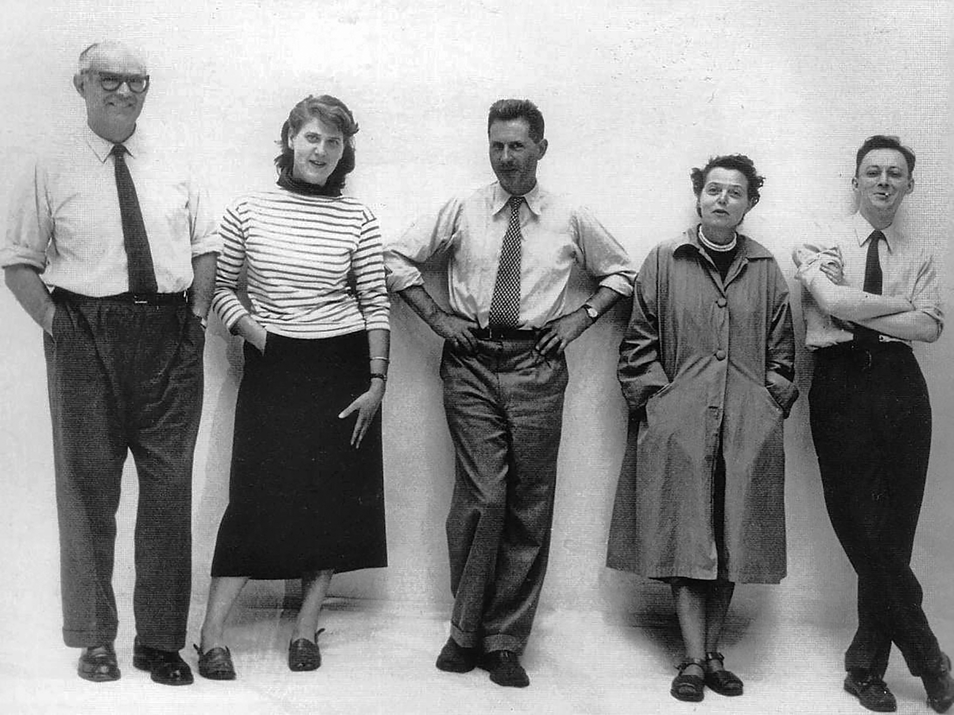 Steph Simon, Martha Villiger, Jean Prouvé, Charlotte Perriand and Patrice Ferrand, ca. 1951.