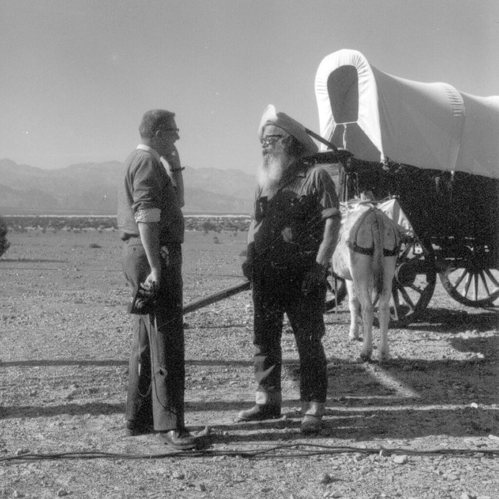 Jean Prouvé in the Far West during his trip to the United States, fall 1963.