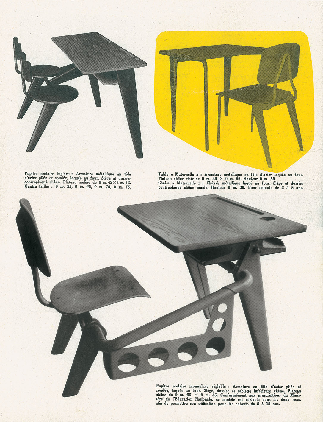 Catalogue publicitaire <i>Les Meubles des Ateliers Jean Prouvé,</i> Paris, 1951.