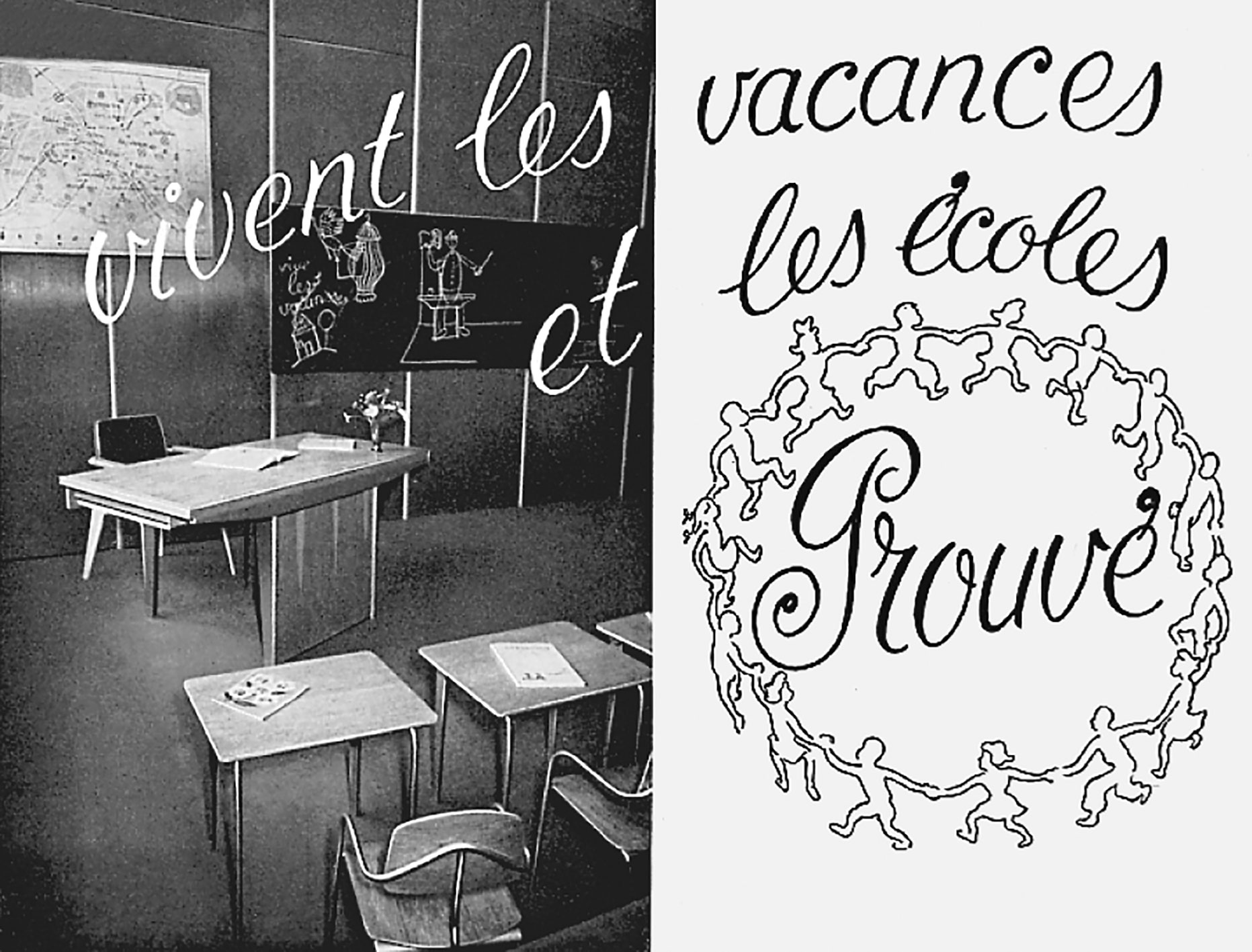 “Long-live holidays and Prouvé schools”. Article in <i>Revue de l’Aluminum,</i> no. 190, July–August 1952.