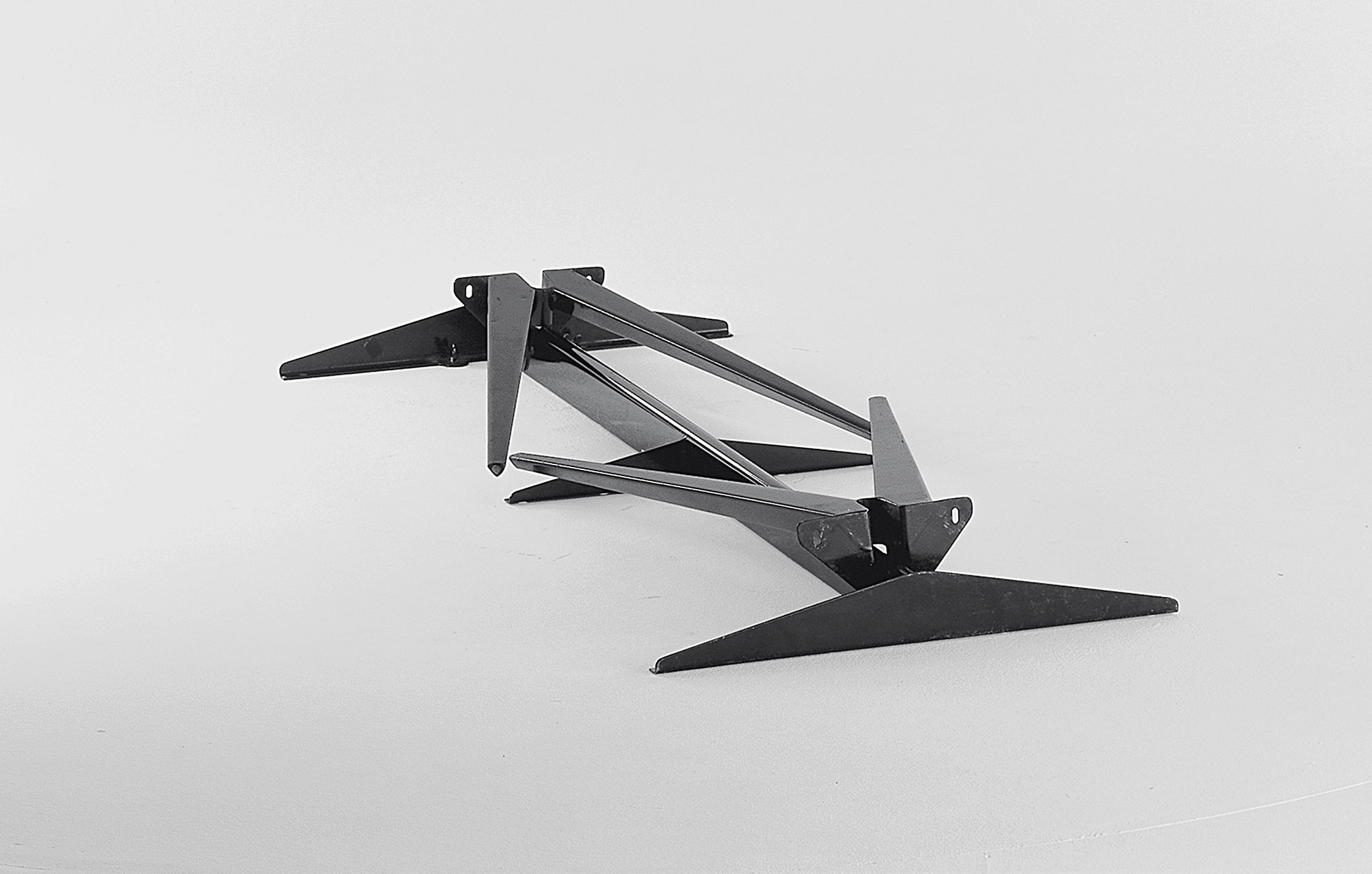 Folding table with Compas legs. Prototype, ca. 1955.