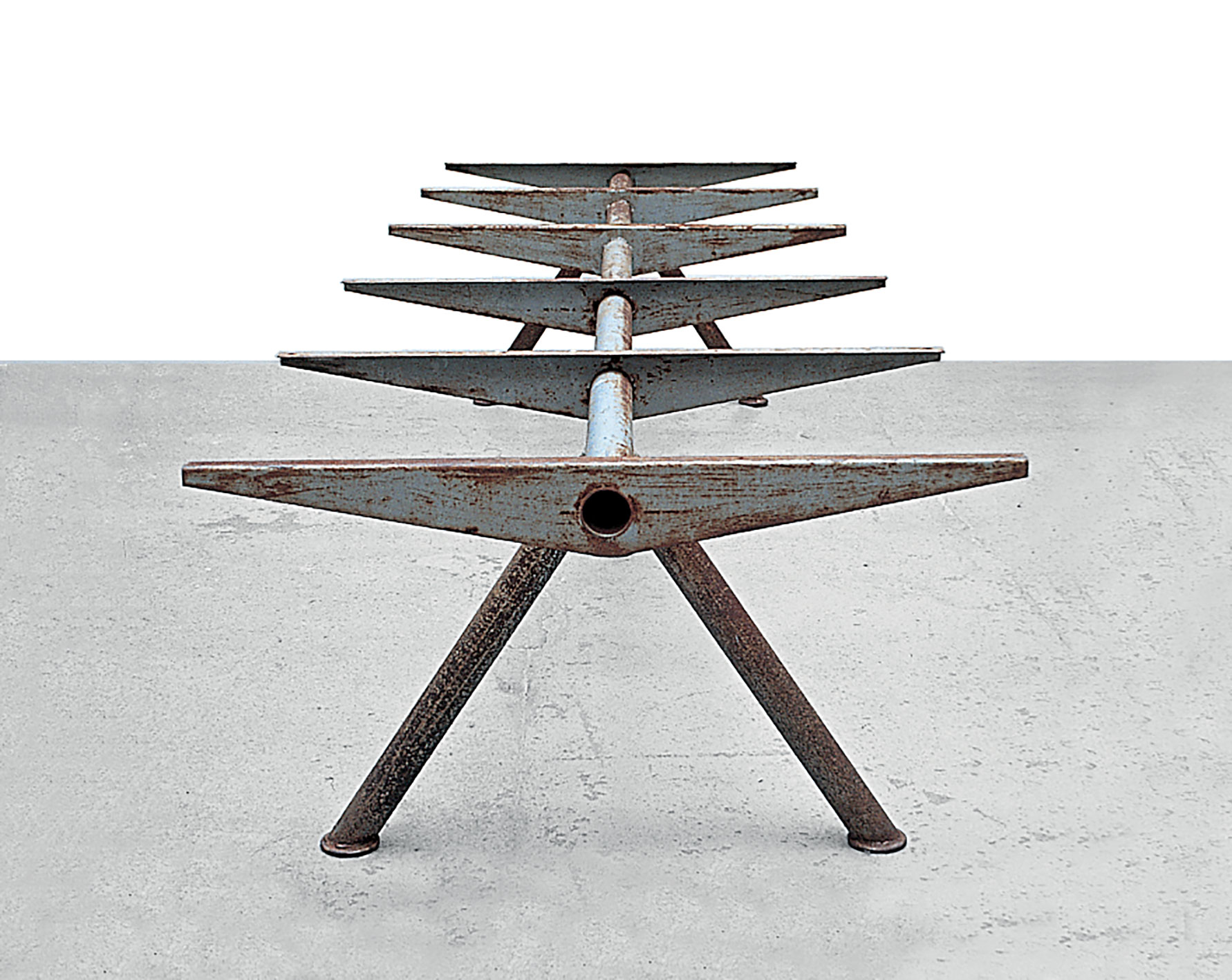 Compas Workshop table with tube legs, 1953