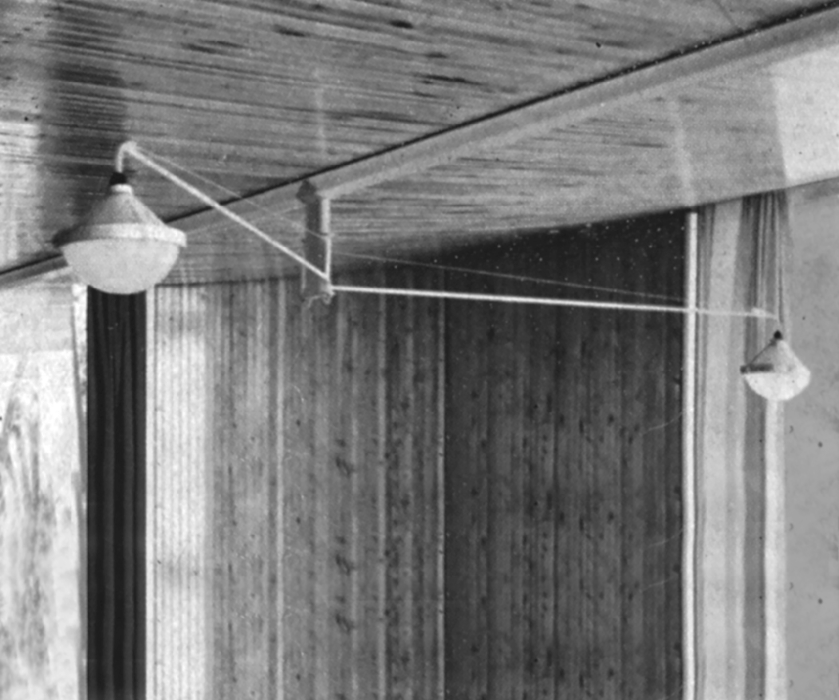 Double swing-jib lamp, 1942. Provenance: Dollander Villa, Saint-Clair, Var.