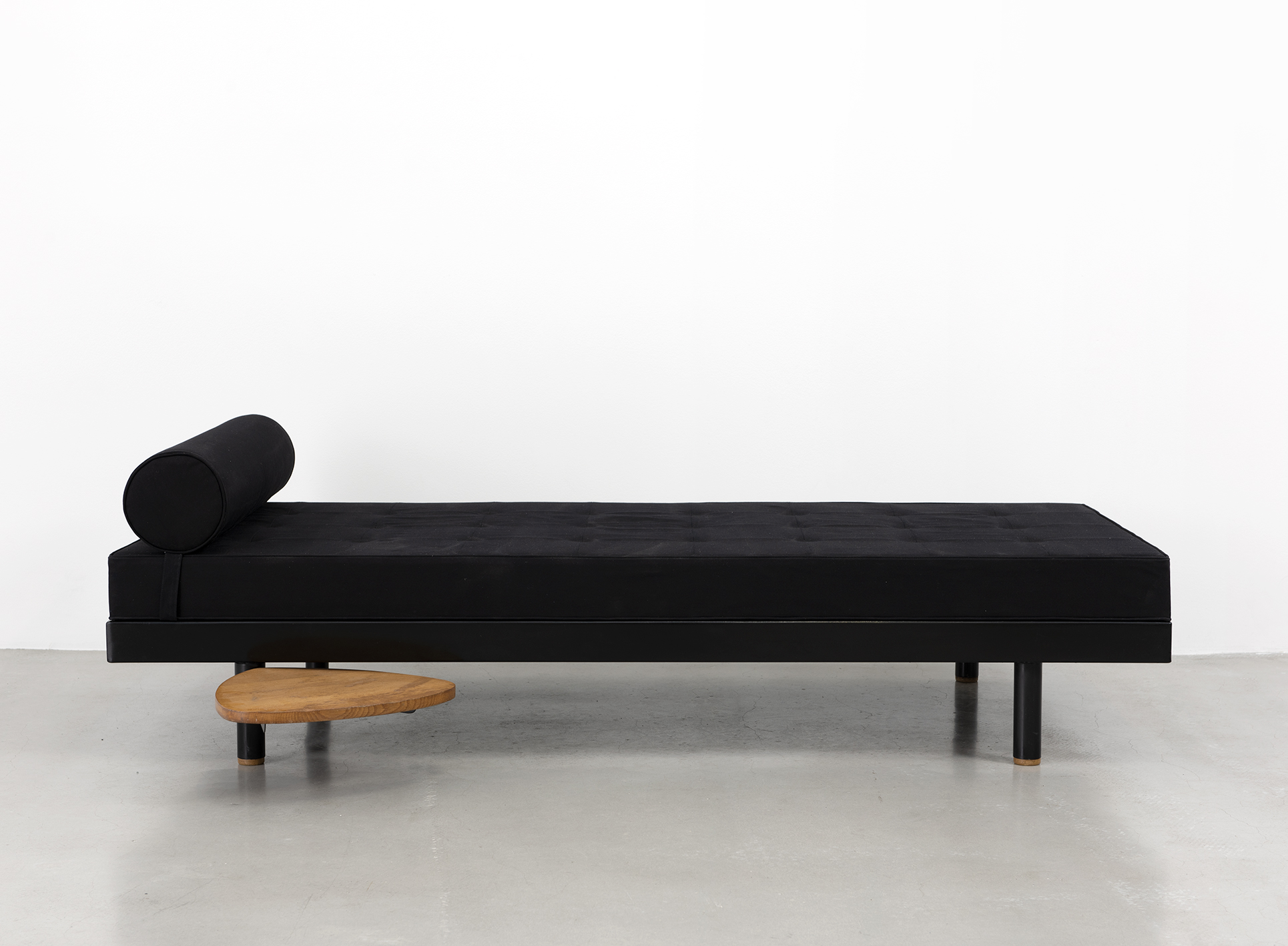 SCAL no. 450 bed, variant with swiveling tablet by Charlotte Perriand, known as the Antony bed, 1955.