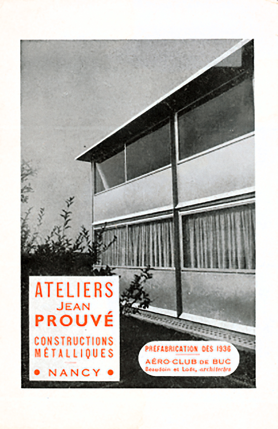 Publicité des Ateliers Jean Prouvé, <i>L’Architecture d’aujourd’hui,</i> juin-juillet 1944.