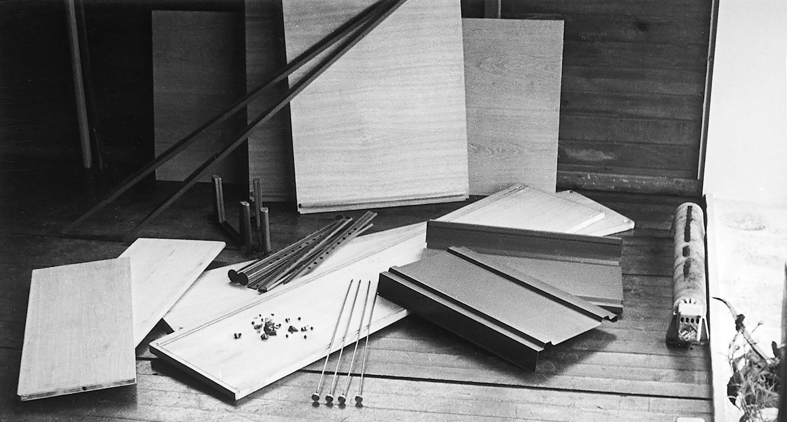 BA 12 cabinet, 1948. Assemblage in Jean Prouvé’s office in Maxéville, ca. 1949.