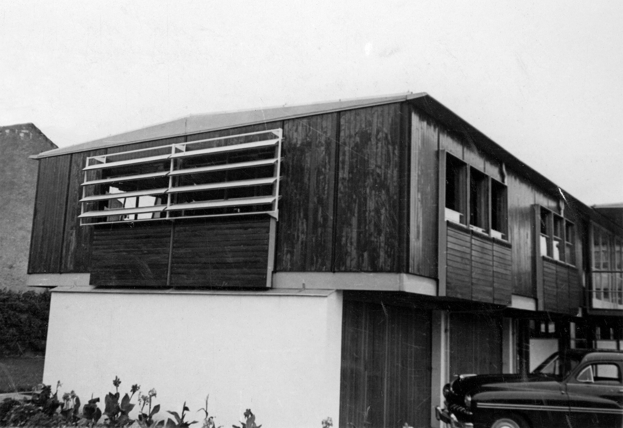 Ferembal house. West facade, June 1949.