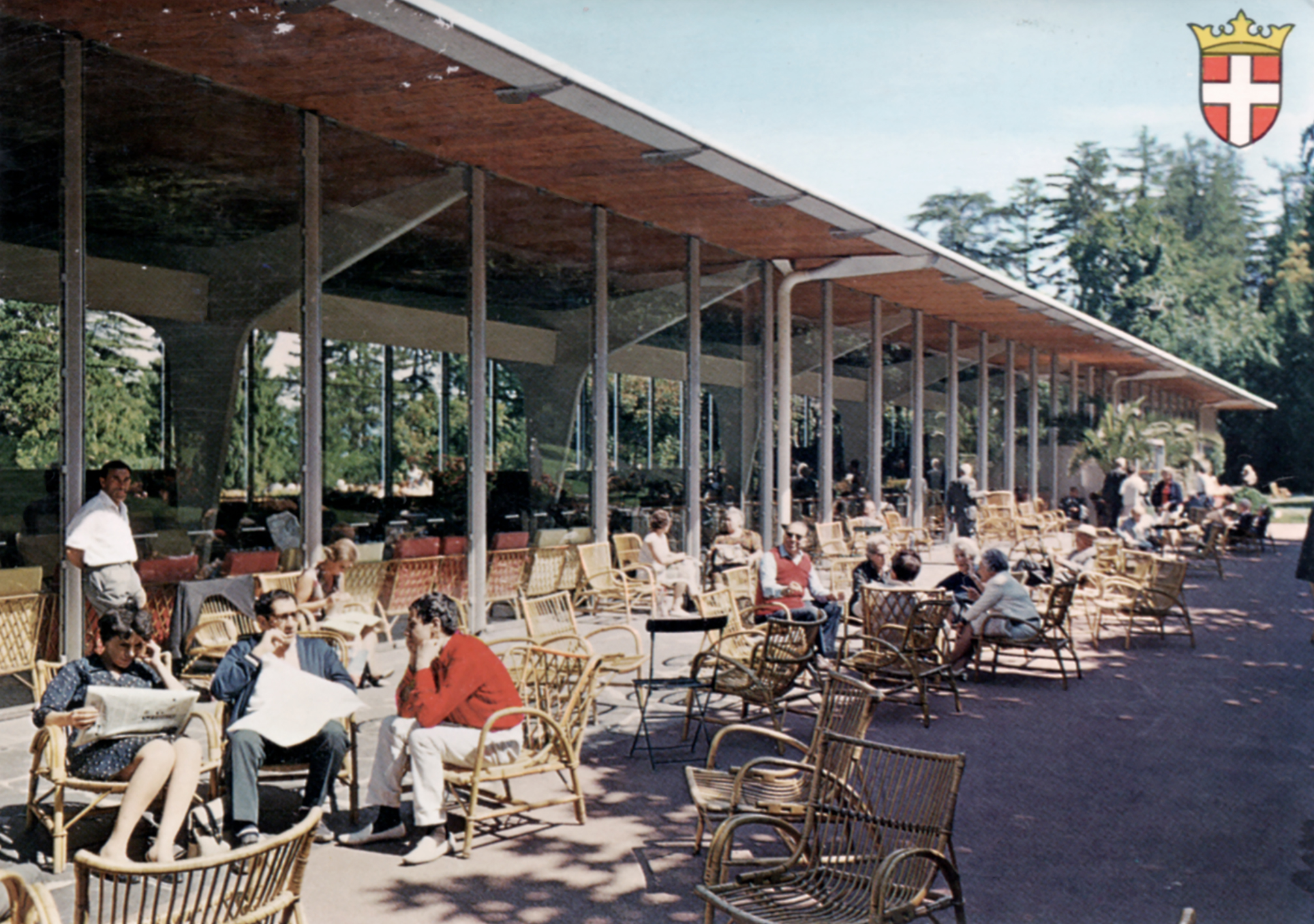 Cachat mineral water pump room, Évian, 1956 (Jean Prouvé, with architect M. Novarina, engineer S. Ketoff).