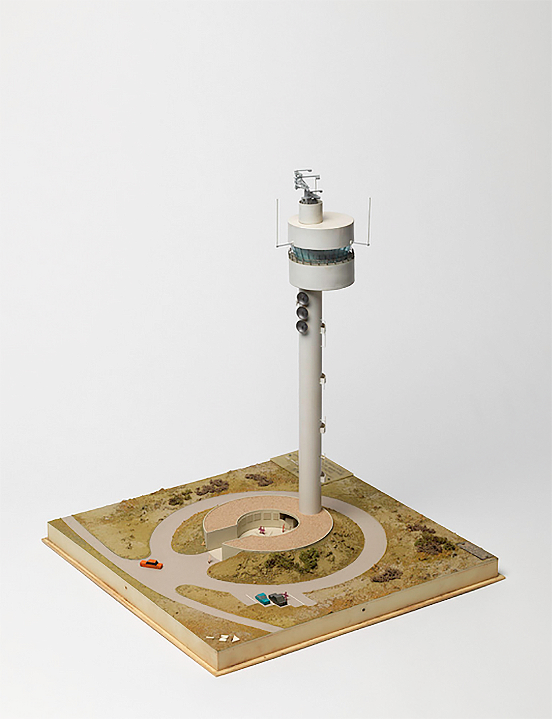 Model of the relay tower, Ouessant, Finistère, 1978–1980.