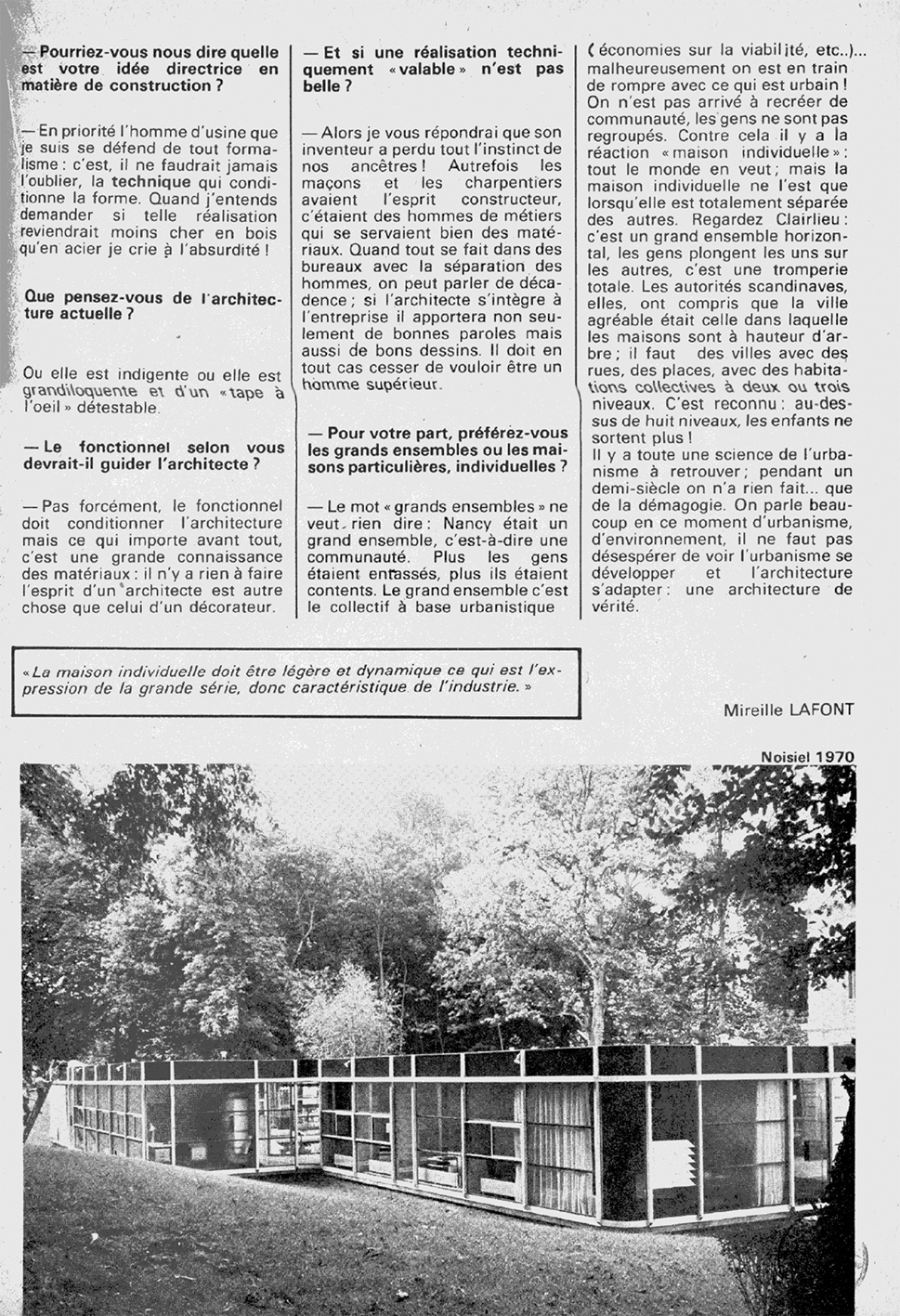 « L’architecture : une industrie », <i>A 31, mensuel de la Lorraine et du Luxembourg,</i> n° 13 (févr. 1974).