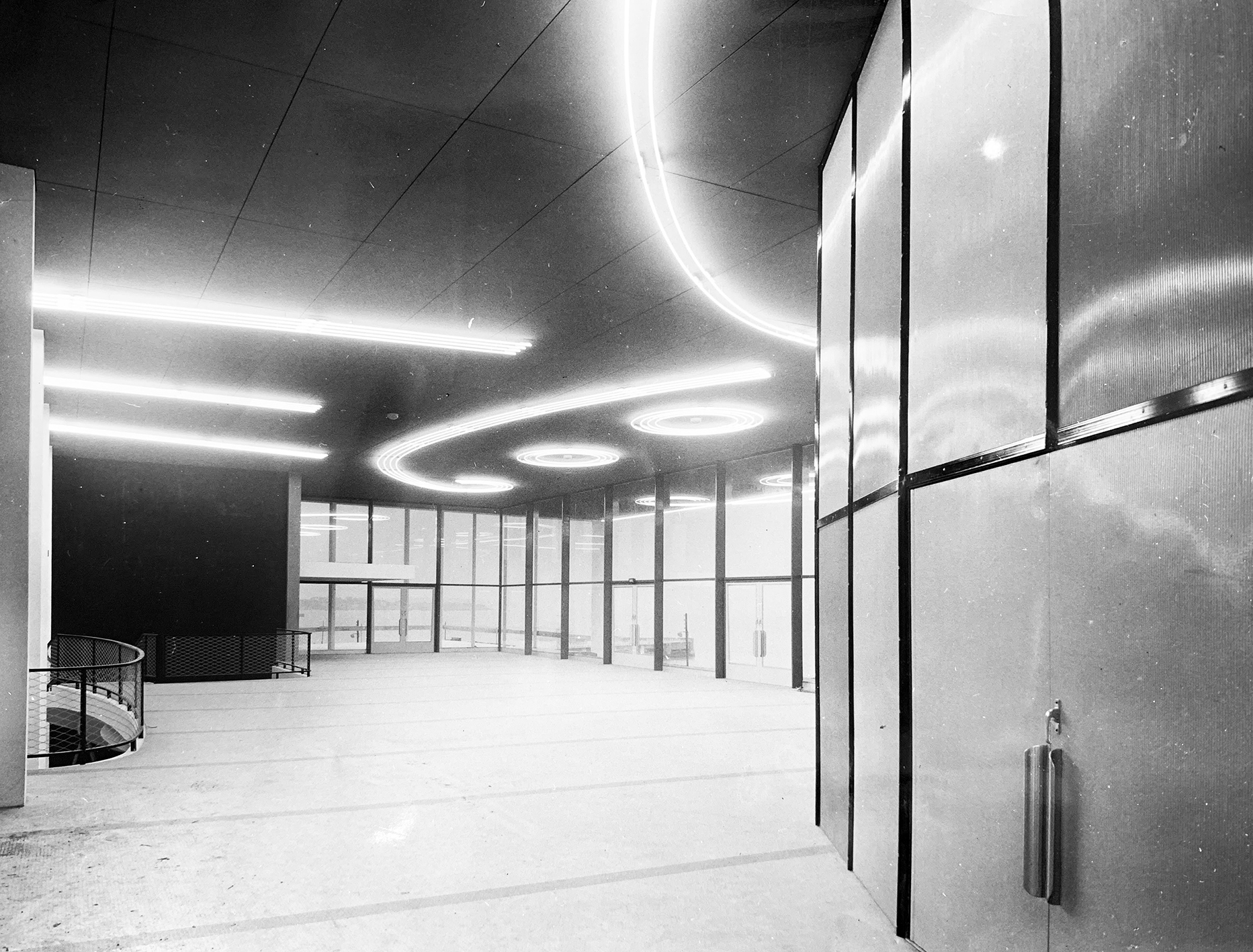 Palais de Foncillon et des Congrès, Royan (C. Ferret, arch., 1957). Étude de façades en aluminium pour le Front de Mer de Jean Prouvé.