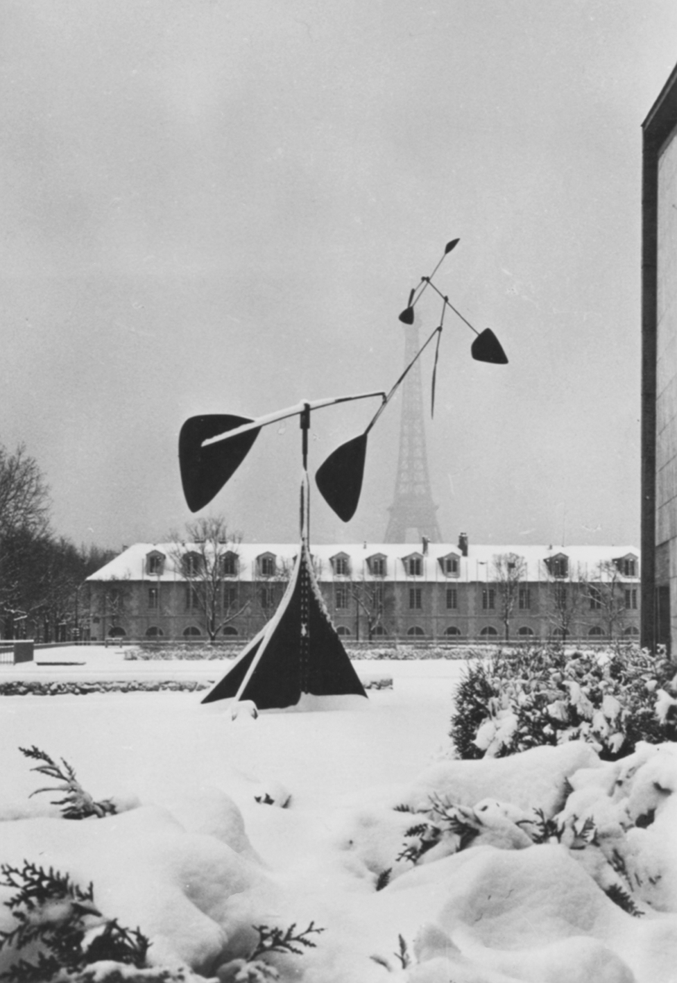 Base of the mobile La Spirale by Alexander Calder, U.N.E.S.C.O., Paris, 1958.