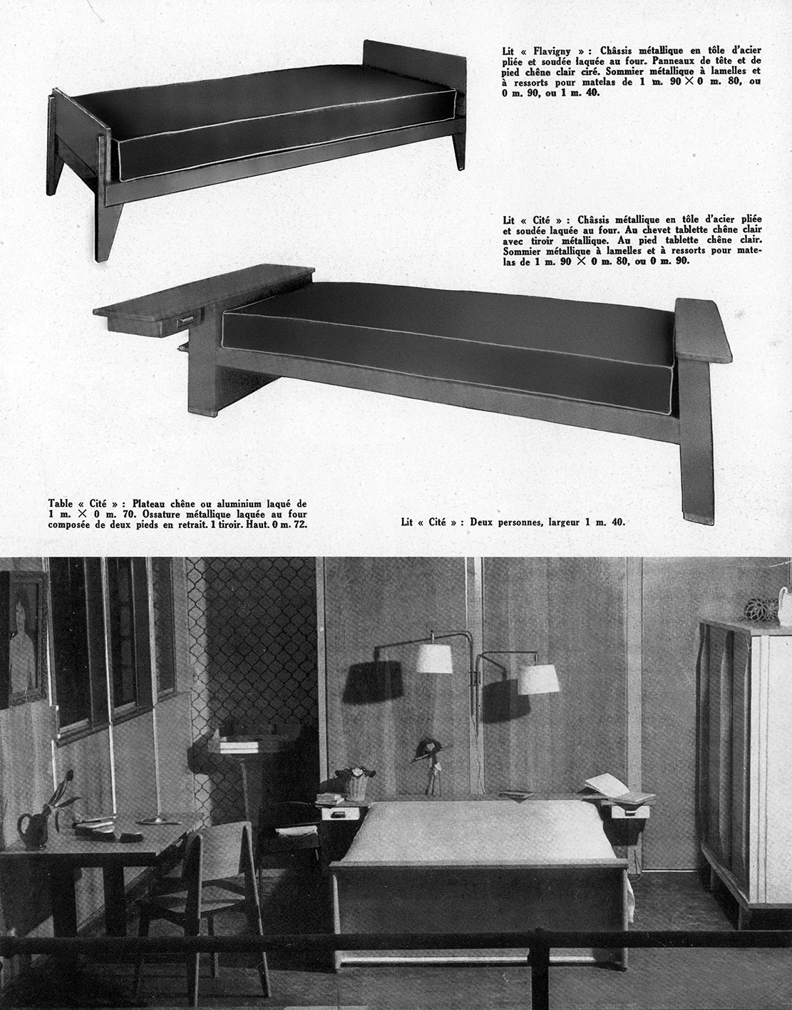 Catalogue publicitaire <i>Les Meubles des Ateliers Jean Prouvé,</i>Paris, 1951.