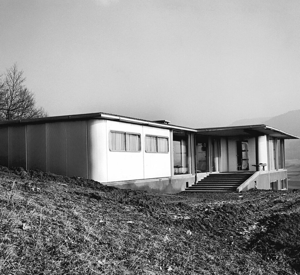 Gauthier House, Saint-Dié-des-Vosges, 1961–1962 (Jean Prouvé, with architects H. Baumann and E. Remondino).