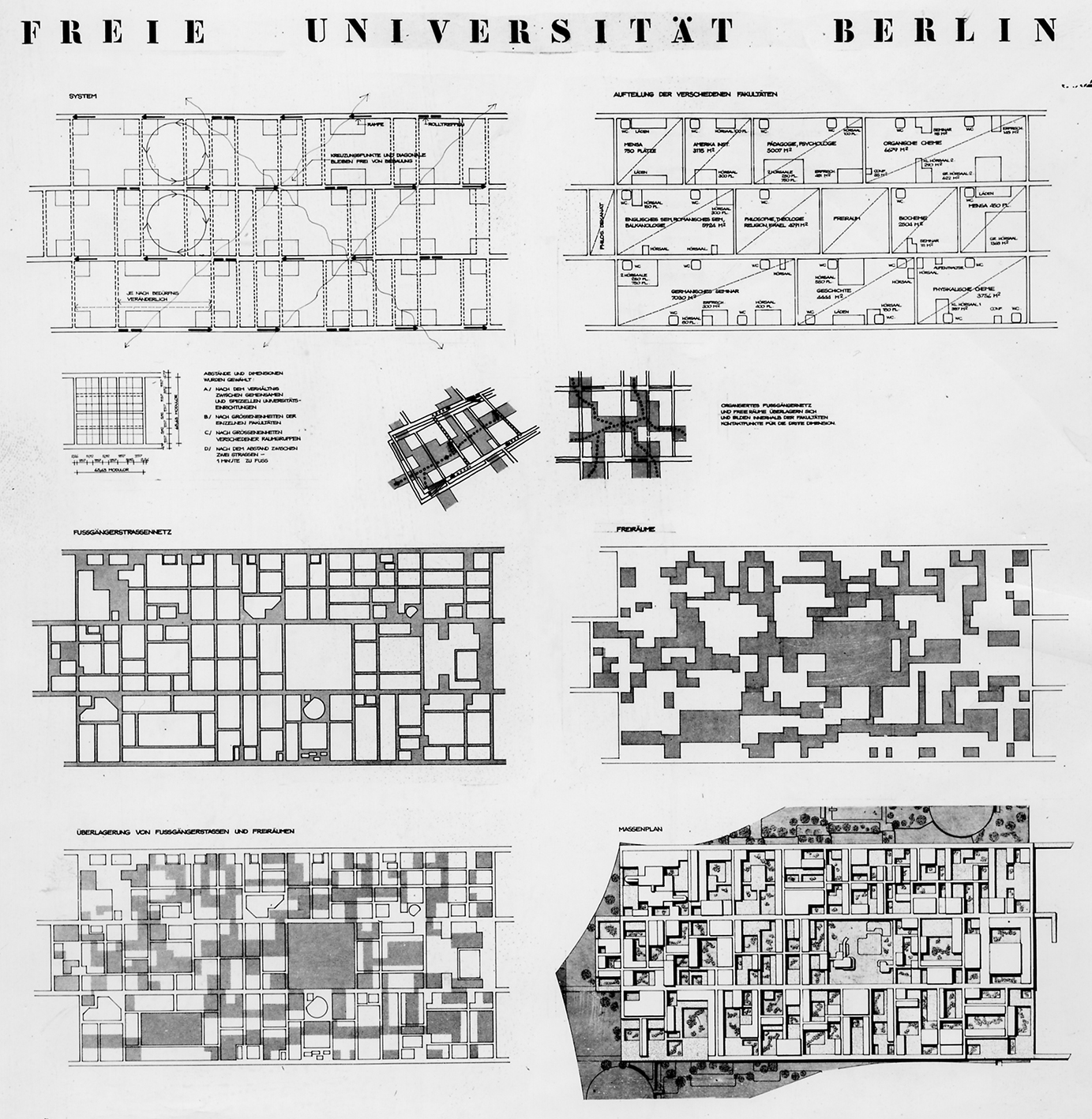 Public university, Berlin, 1965–1973 (G. Candilis, A. Josic, S. Woods and M. Schiedhelm, architects).