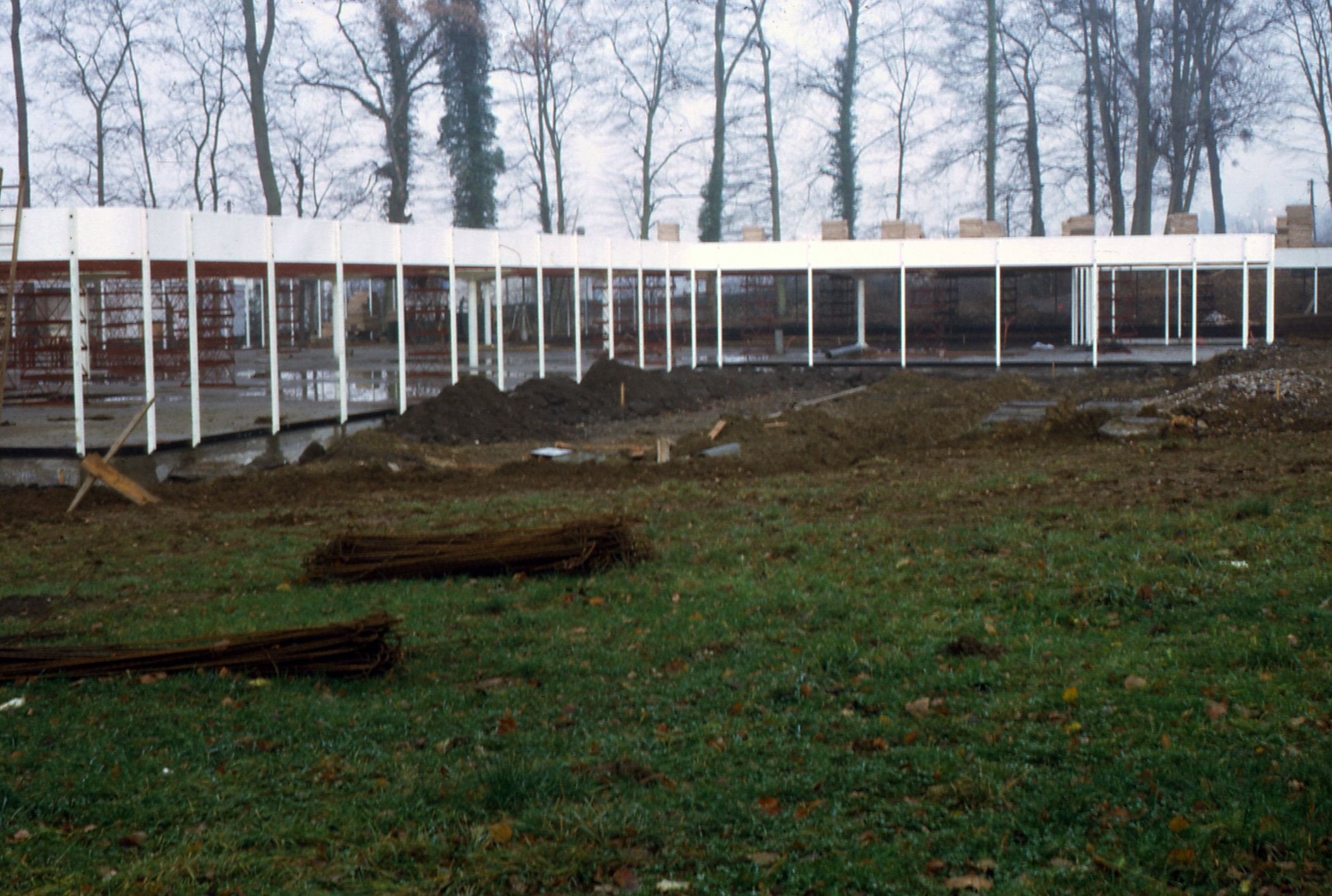 School of architecture, Villers-lès-Nancy, 1970 (architects J. Binoux, M. Folliasson). View of the building site.