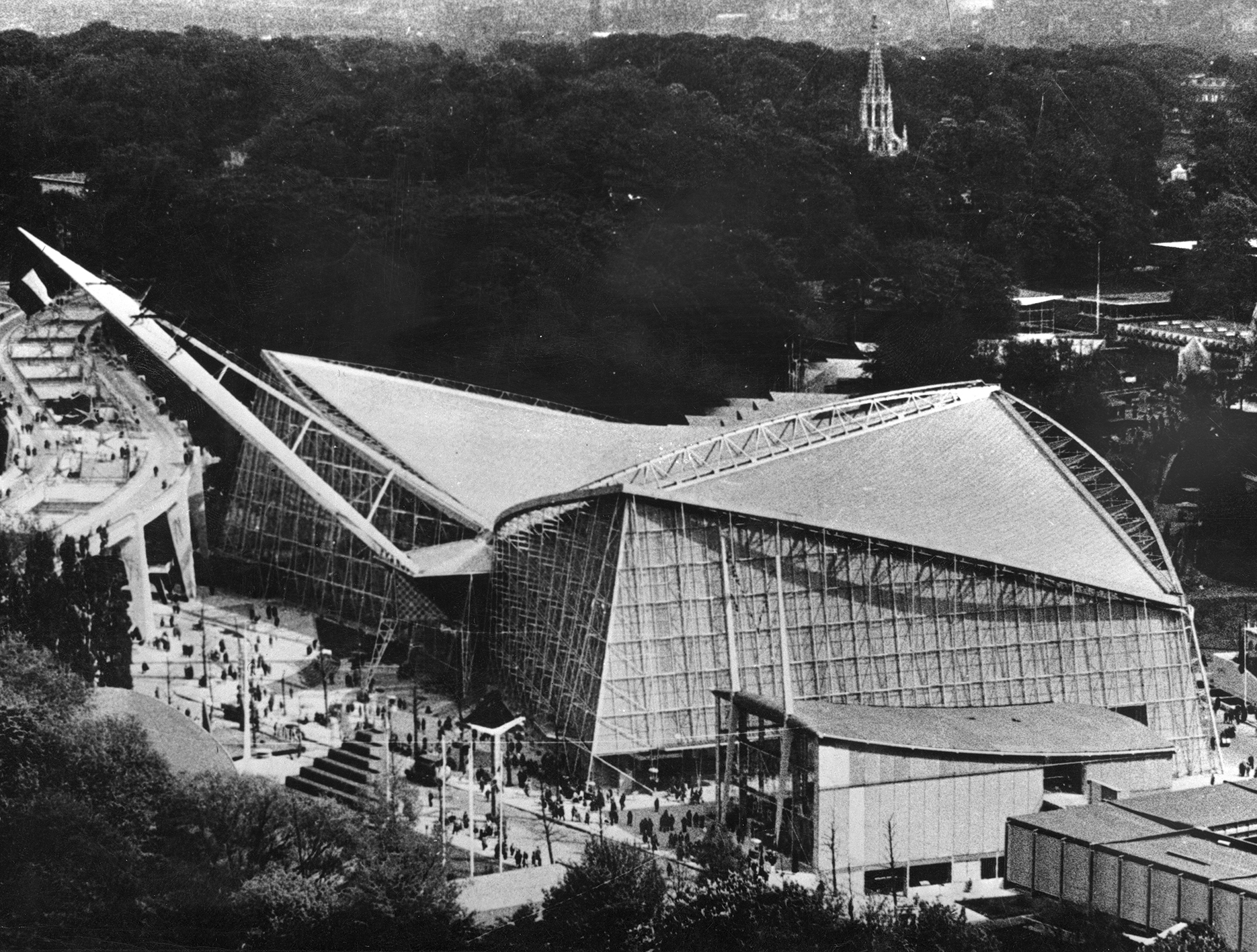Pavillon de la France (G. Gillet, arch.), Exposition universelle, Bruxelles, 1956-58.